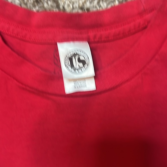 Vintage US Blanks Google Alphabet Red Shirt Mens Size XL - Picture 5 of 7